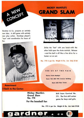 Gardner & Co. Mickey Mantle's Grand Slam Baseball