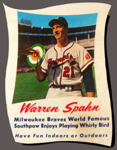 Warren Spahn Endorsed Whirly Bird Play Catch Game