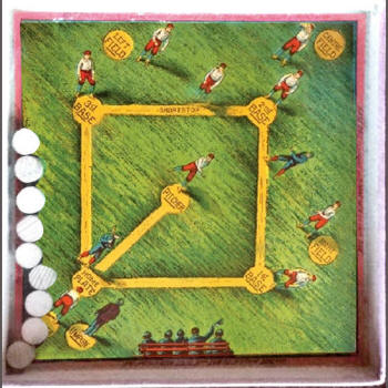 McLoughlin Brothers Base Ball Parlor Game Playing Board