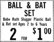1971 Babe Ruth Empire Toy Co. Ad