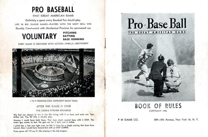 Pro Baseball Game Rule Book