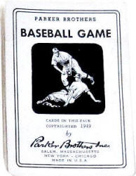 Parker Brothers Baseball Game Pack of Cards