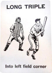 1950 Parker Brothers Baseball Game Card