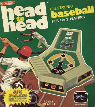 Coleco Head to Head Electronic Baseball Game Box