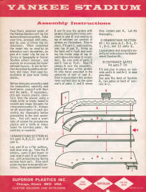Yankee Stadium  Model Kit instructions