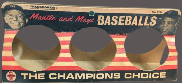 Transogram Mantle and Mays Baseballs