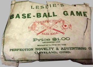 1909 Leslie's Baseball game cover sheet