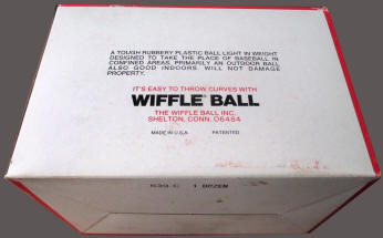 1979 Wiffle Ball Retail Vendors Display box bottom