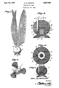 Warren Spahn Whirly Bird Play Catch Dart patent