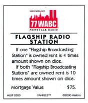 77WABC Radio Poperty Card