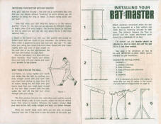 Mickey Mantle Bat Master Instruction manual