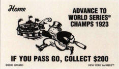 Yankees Home Card World Series Champs 1923