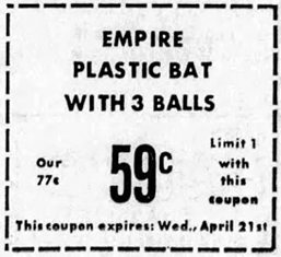 1966 Babe Ruth Empire Toy Co.
