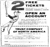 1957 Free Baseball Tickets Dodgers Giants Yankees
