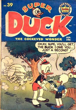 1951 Archie Comics Super Duck no. 39 Babe Rut Ad
