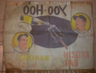 Back of Mantle Berra Yoo-Hoo banner