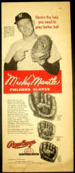 Mickey Mantle Fielders Glove
