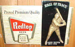 Redtop Beer Babe Ruth Sign