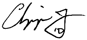 Chipper Jones Autograph sample
