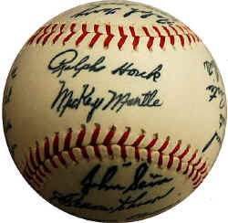 1961 New york Yankees Facsimile baseball