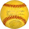 1938 - 1939 Ford FrickSpalding OfficialNational League Yellow Baseball