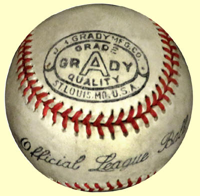 J.H. Grady MFG Co. Official League Baseball 