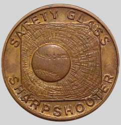 1933 World's Fair Safety Glass Lucky Coin