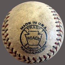 1910 Reach Mini Baseball Logo