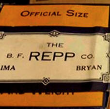  R.F REPP Co. Lima Bryan Baseball Box