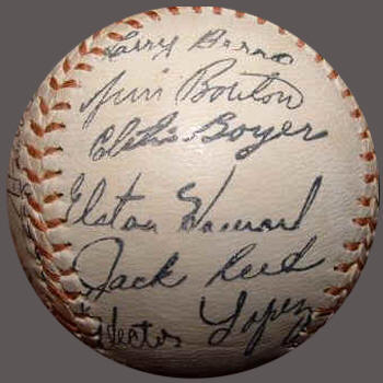 1962 Yankees Souvenir stamped Autograph Baseball