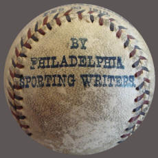 Philadelphia Sporting Writers Baseball Diner Favor