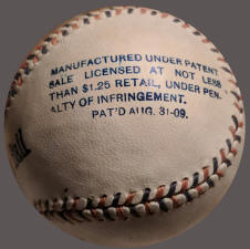 1910 Reach Official American League Baseball Licensed