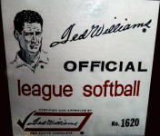 Ted Williams Sears Official League Softball