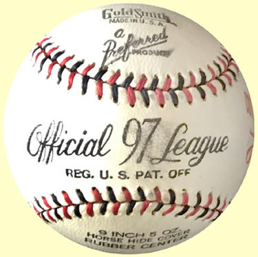  	Goldsmith No. 97 Cotton States League Baseball