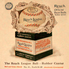 1914 No. 1L Reach League Baseball 