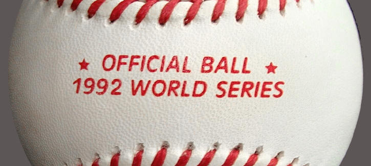 1992 Official World Series Baseball (without Fay Vincent stamp)