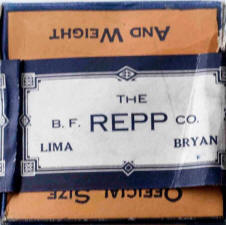 R.F REPP Co. Lima Bryan official League Baseball Box