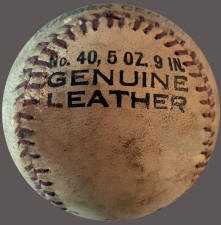 Bon-Tober Genuine Leather No. 40 Baseball