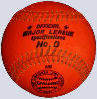 Spalding AW Official Major League Specifications Orange Baseball
