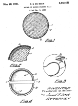 J. deBeer & Son Baseball Patent 2242455