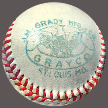 J.H. Gady Gray Co. Baseball Logo