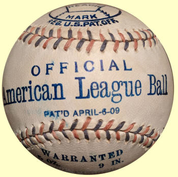 1910 Reach Official American League Baseball