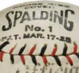  Pre 1929 John Heydler Spalding OfficialNational League Baseball