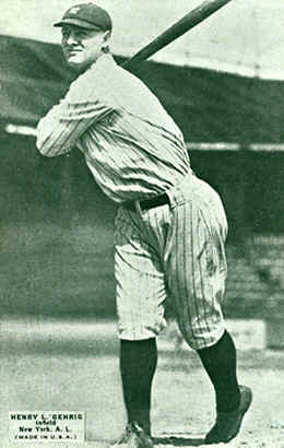 1925 Exhibt Lou Gehrig Rookie Card