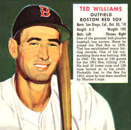 1952 Red Man Ted Williams
