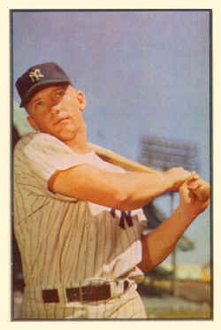 1953 Bowman Card 59 Mickey Mantle