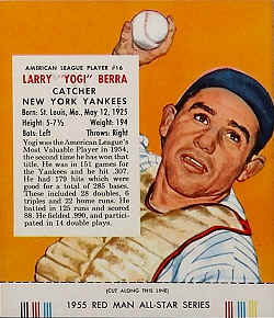 1955 Red Man Yogi Berra