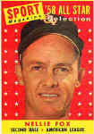 1959 Topps Nellie Fox All Star Card 479