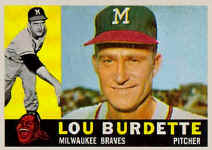 1960 Topps Lou Burdette Card  70