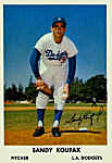 1961 Bell Brand Dodgers Sandy Koufax